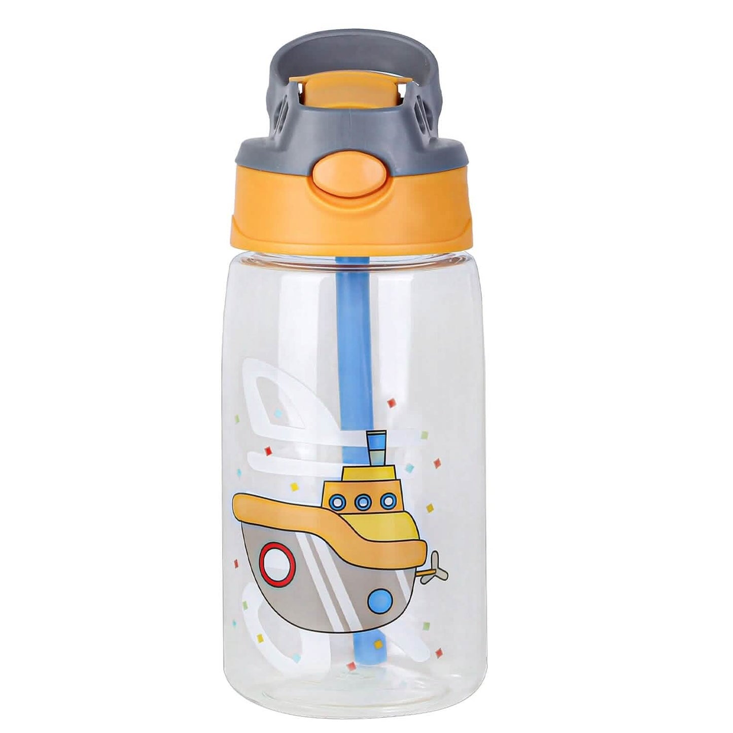 16.2oz Leak-proof Kids Water Bottle with Straw Push Button DailySale