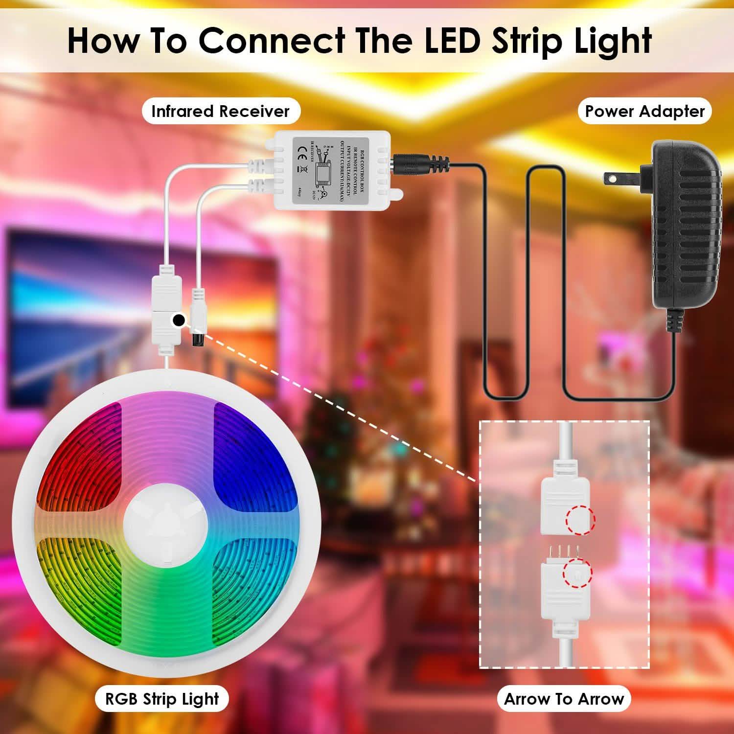 16.4FT 150 LEDs RGB Color Changing Lamp DailySale