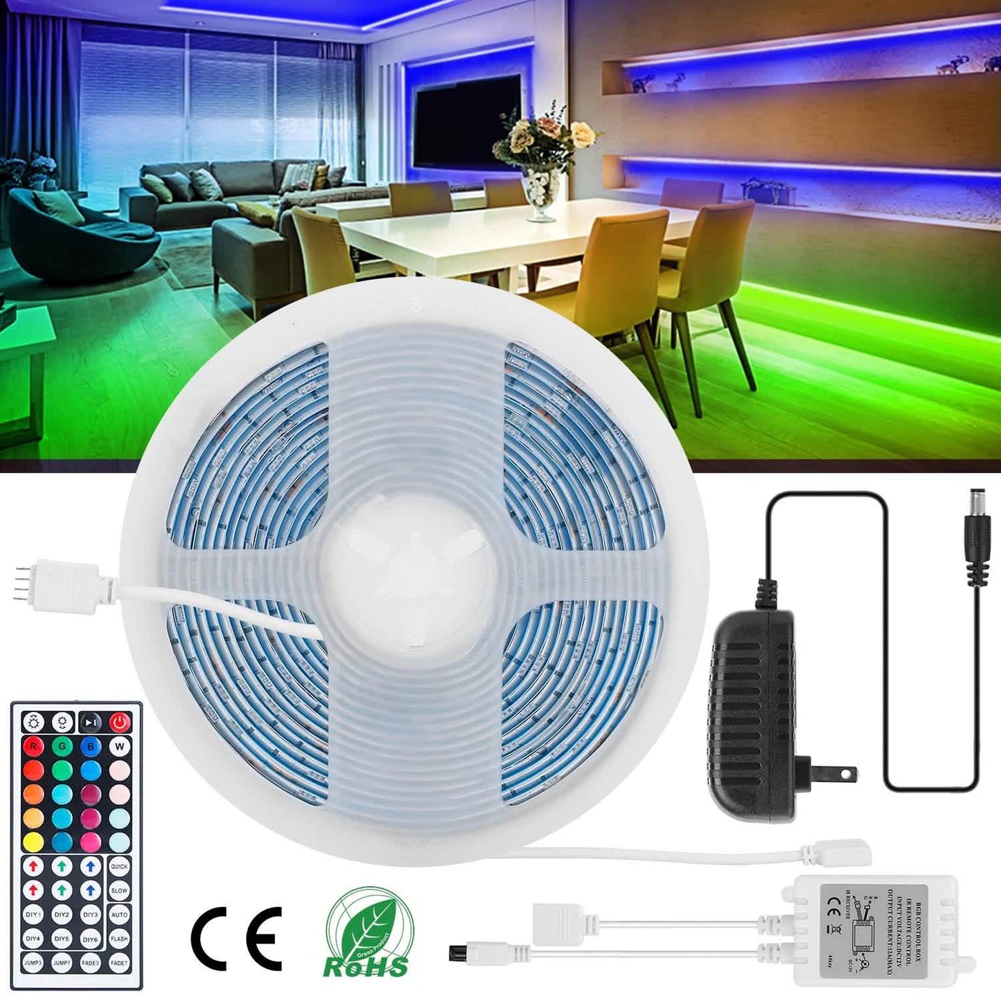 16.4FT 150 LEDs RGB Color Changing Lamp DailySale
