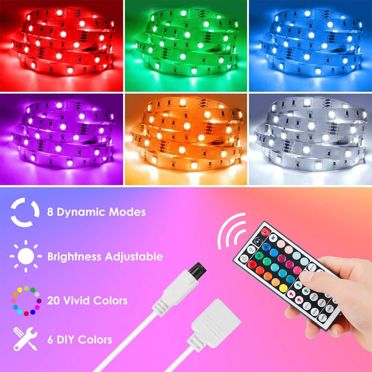 16.4FT 150 LEDs RGB Color Changing Lamp DailySale