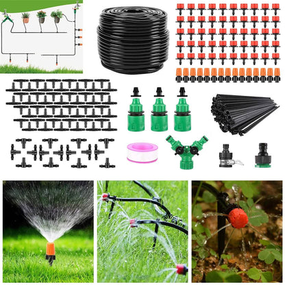 164FT Drip Irrigation Kit Automatic Garden Irrigation System DailySale