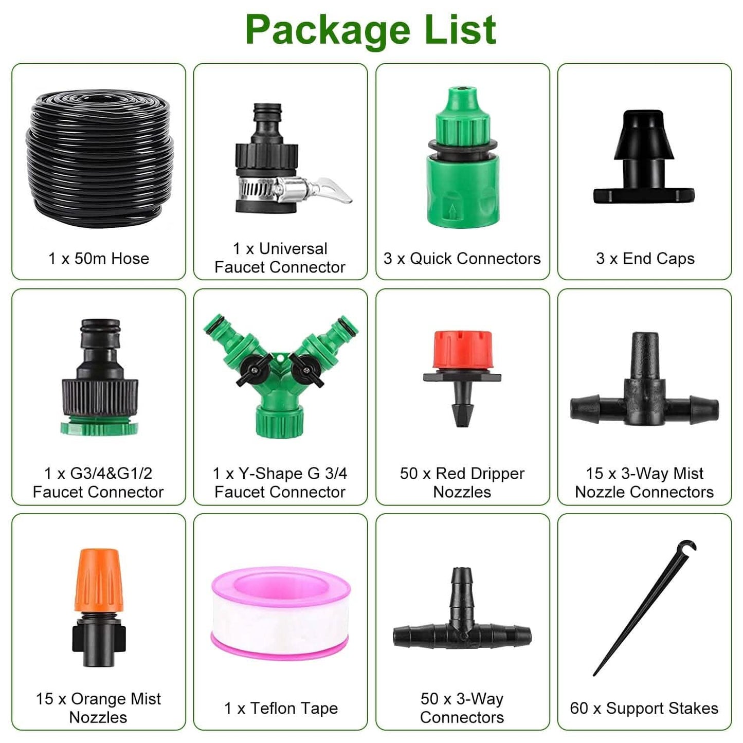 164FT Drip Irrigation Kit Automatic Garden Irrigation System DailySale