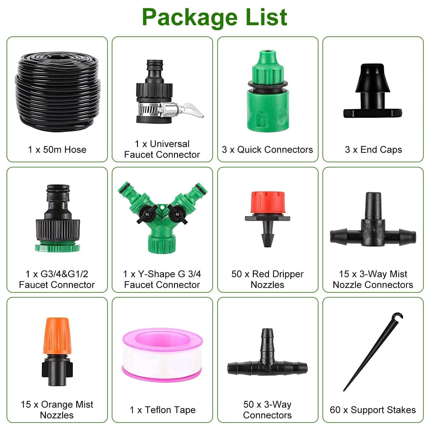 164FT Drip Irrigation Kit Automatic Garden Irrigation System DailySale