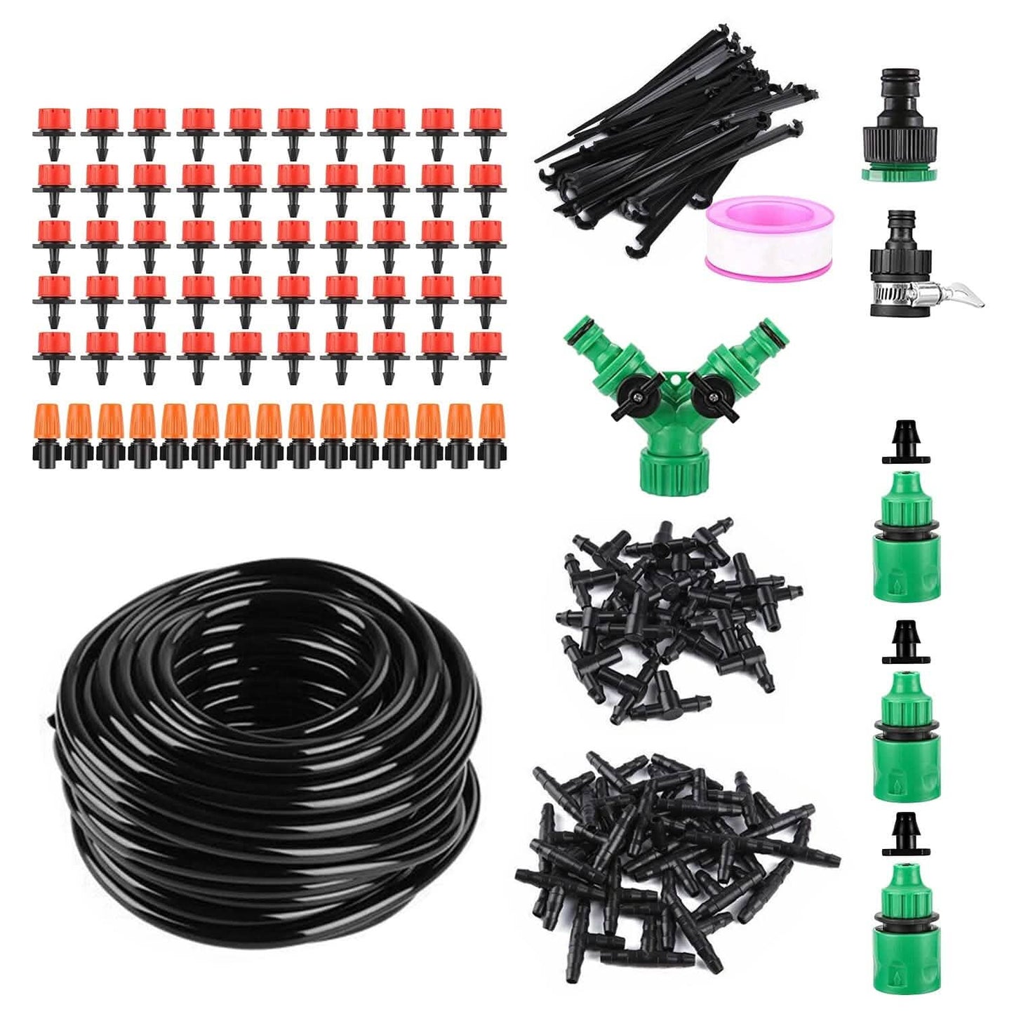 164FT Drip Irrigation Kit Automatic Garden Irrigation System DailySale