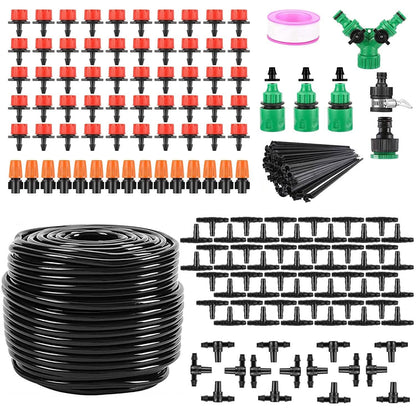 164FT Drip Irrigation Kit Automatic Garden Irrigation System DailySale