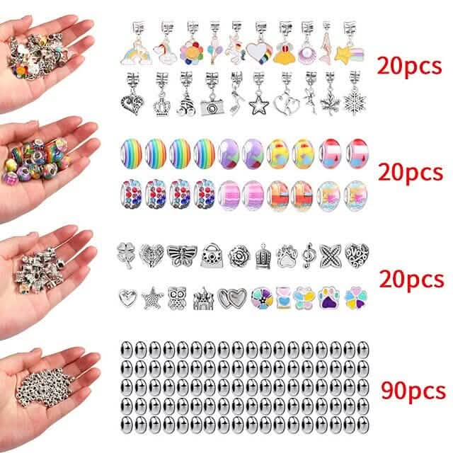165-Piece: Gorgeous Color Beads DIY Handmade Children's Bracelet Set DailySale