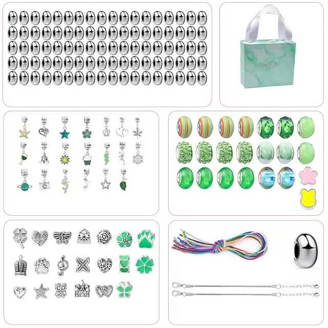 165-Piece: Gorgeous Color Beads DIY Handmade Children's Bracelet Set DailySale
