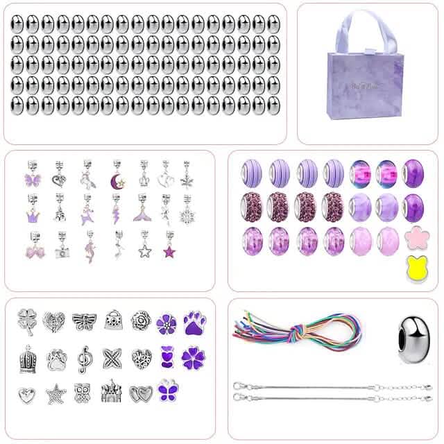 165-Piece: Gorgeous Color Beads DIY Handmade Children's Bracelet Set DailySale