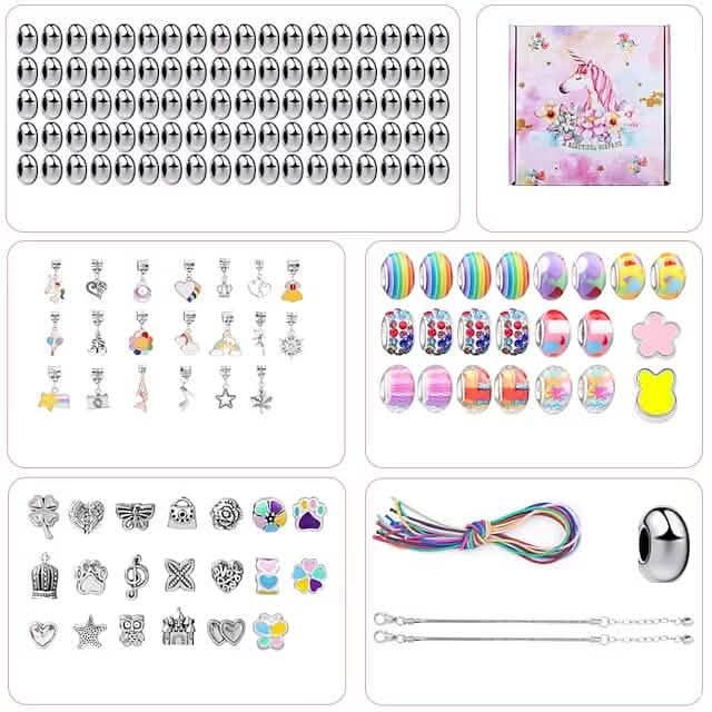 165-Piece: Gorgeous Color Beads DIY Handmade Children's Bracelet Set DailySale