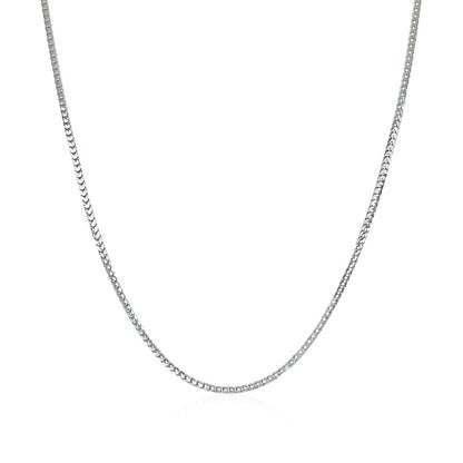 14k White Gold Franco Chain 0.9mm Bids.com