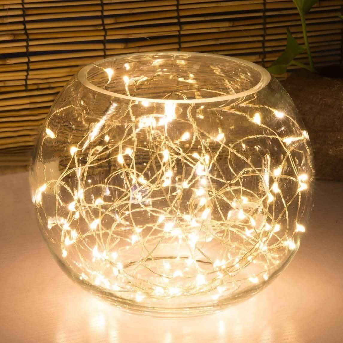 16.5ft 50 Yellow LED Copper Wire String Fairy Lights DailySale