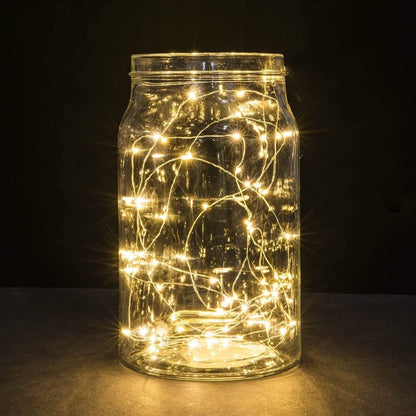 16.5ft 50 Yellow LED Copper Wire String Fairy Lights DailySale