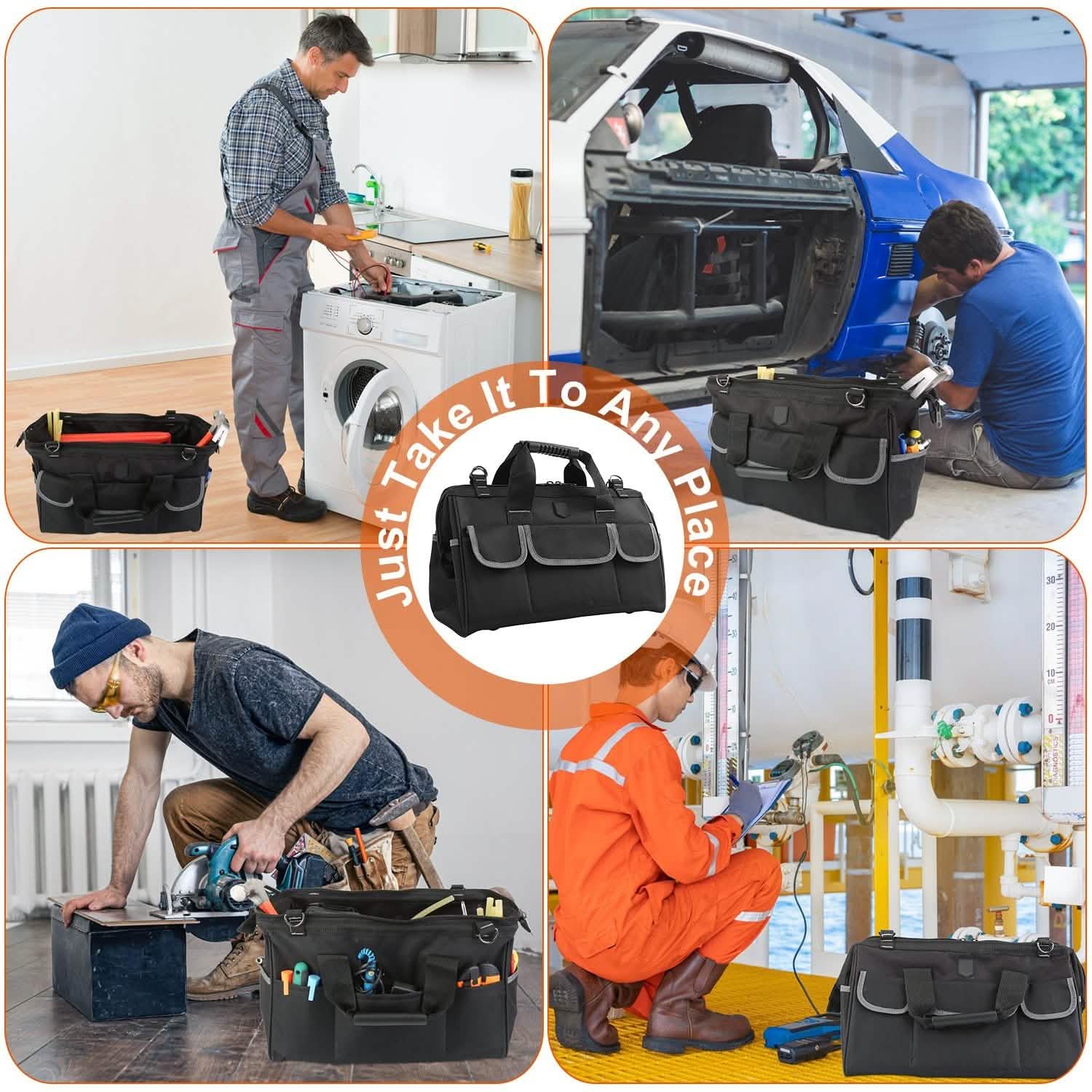 16.7-Inch Tool Storage Multi-Purpose Bag DailySale