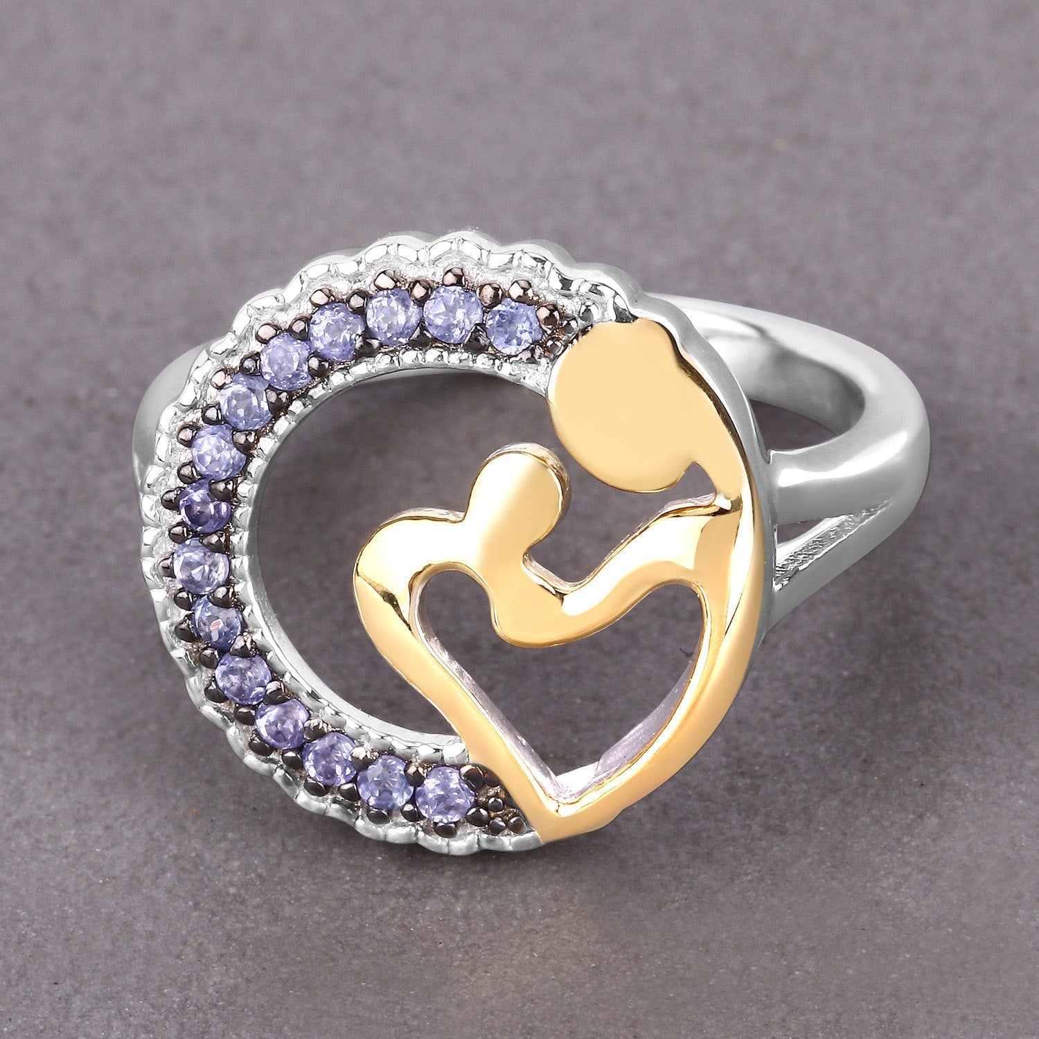 0.28 Carat Genuine Tanzanite .925 Sterling Silver Ring Bids.com