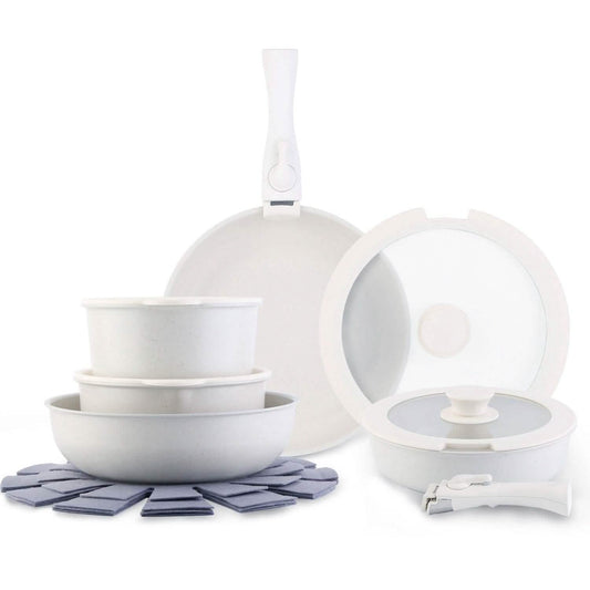 17-Pieces: Nonstick Cookware Set Induction Kitchen Pots and Pans DailySale