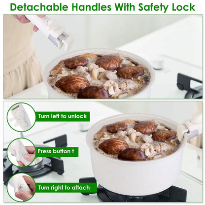 17-Pieces: Nonstick Cookware Set Induction Kitchen Pots and Pans DailySale