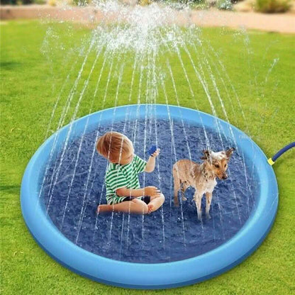 170CM Splash Play Mat Inflatable Water Toy Sprinkler Pad Kid Toddler Dog DailySale