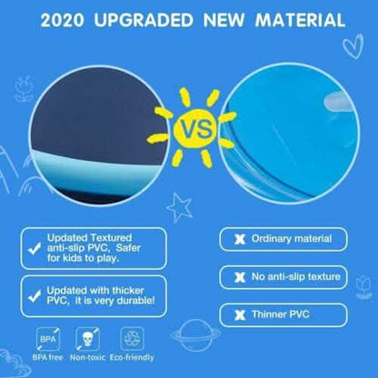 170CM Splash Play Mat Inflatable Water Toy Sprinkler Pad Kid Toddler Dog DailySale