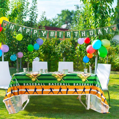 171-Pieces: Baseball Birthday Party Disposable Dinnerware Set DailySale