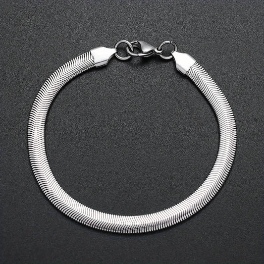 6mm Stainless Steel Snake Chain Bracelet – Unisex DailySale