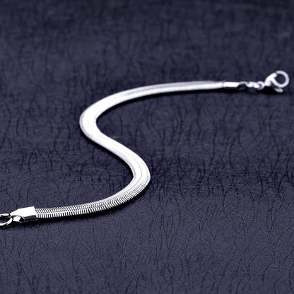 6mm Stainless Steel Snake Chain Bracelet – Unisex DailySale