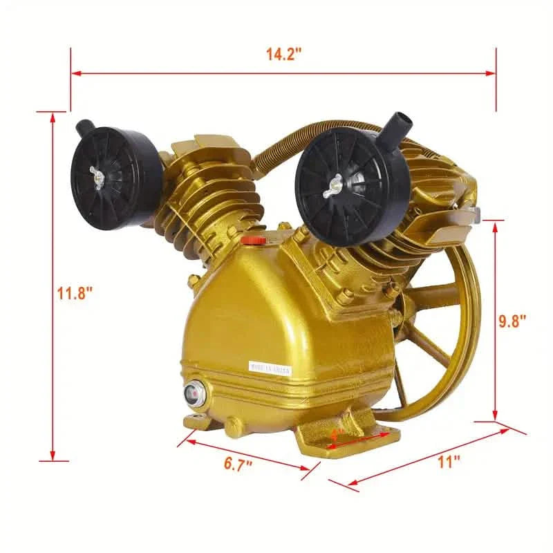3HP Air Compressor Pump 115PSI V-Type Twin Cylinder Air Compressor Pump DailySale