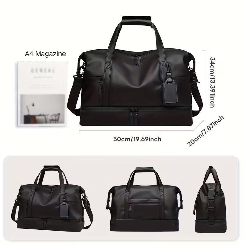 Durable Large Weekender Bag with Shoe Compartment DailySale