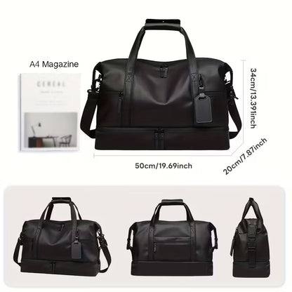 Durable Large Weekender Bag with Shoe Compartment DailySale