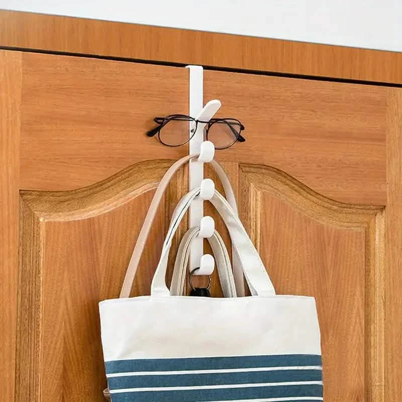 4-Hook Over-the-Door Adjustable Clothing & Bag Organizer DailySale
