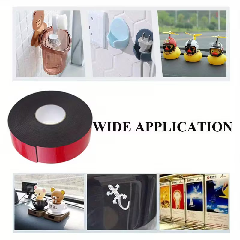 Heavy-Duty Dual-Sided Waterproof Tape 16mm x 196.85in – Strong, No-Residue Adhesive for Home & Auto DailySale