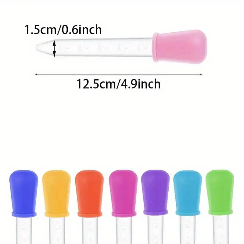 10-Pack Colorful Silicone Eye Droppers – Crafts, Gummy Making, Candy Molds DailySale
