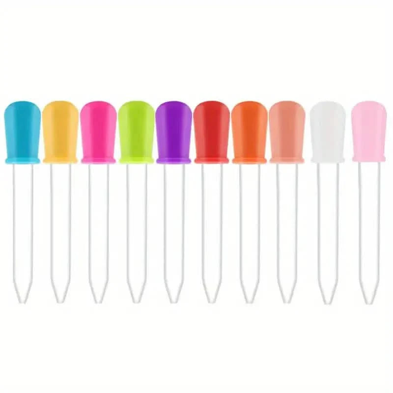 10-Pack Colorful Silicone Eye Droppers – Crafts, Gummy Making, Candy Molds DailySale