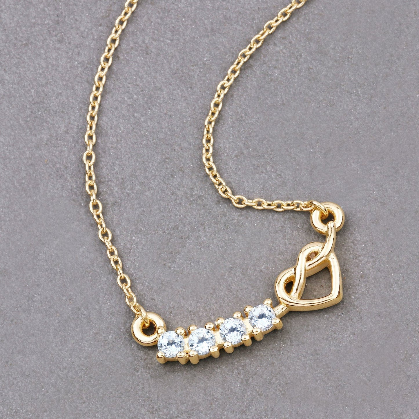 0.24 Carat Genuine Aquamarine .925 Sterling Silver Necklace Bids.com