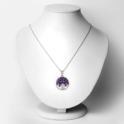 2.94 Carat Genuine Amethyst .925 Sterling Silver Pendant Bids.com