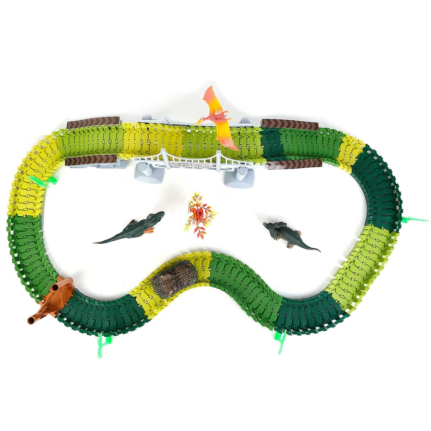 175-Piece: Dinosaur Race Track Set DailySale