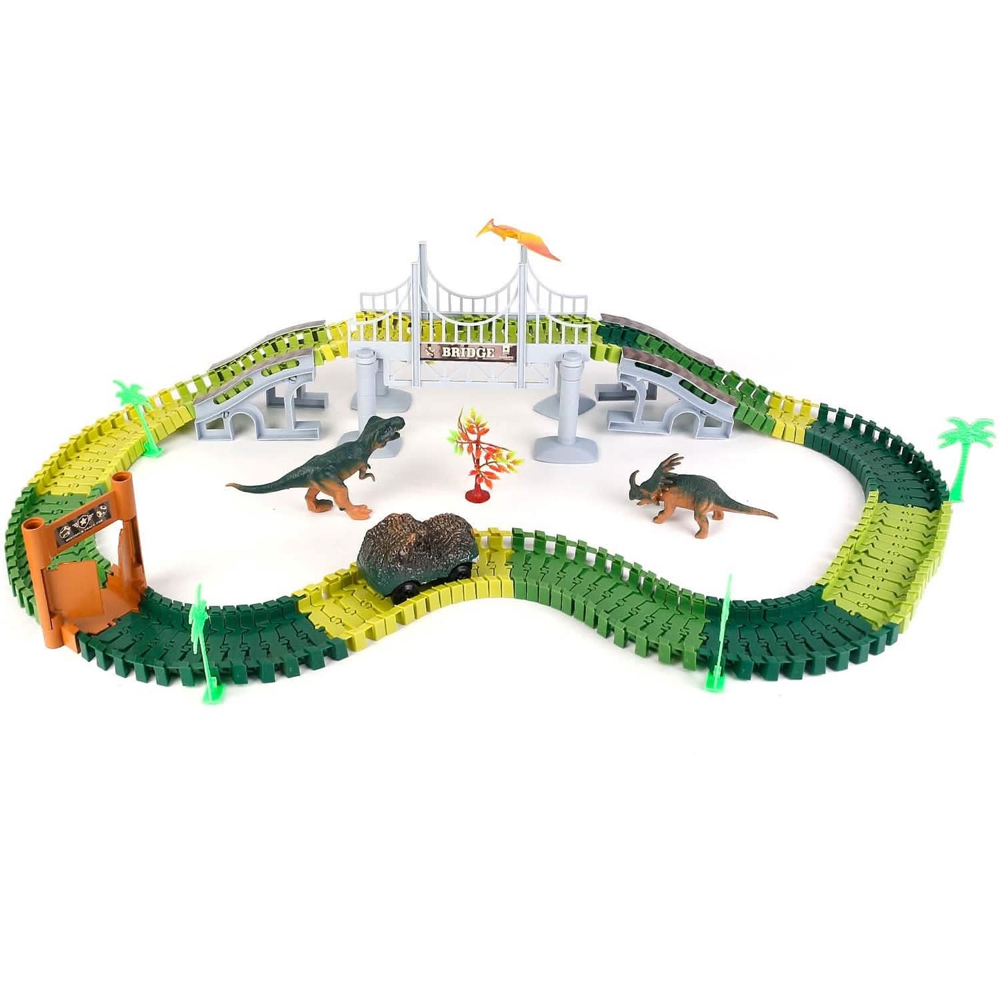 175-Piece: Dinosaur Race Track Set DailySale