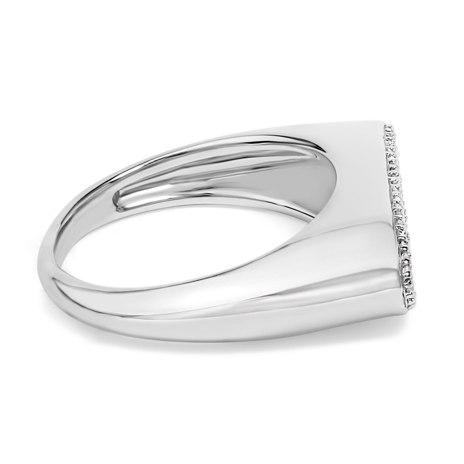 14K Yellow Gold Plated Sterling Silver Diamond Accent Infinity Ring Bids.com