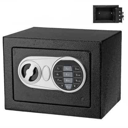 17E Home Use Upgraded Electronic Password Steel Plate Safe Box Black DailySale