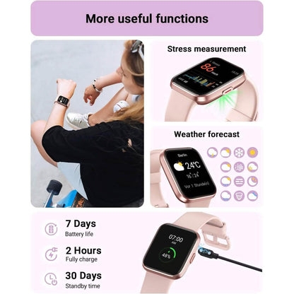 1.8" HD Full Color Touch Screen Bluetooth Call Smart Watch (Refurbished) DailySale
