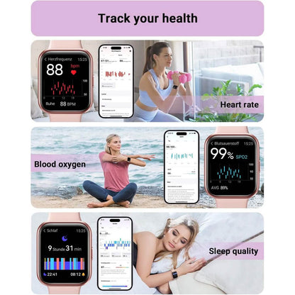 1.8" HD Full Color Touch Screen Bluetooth Call Smart Watch (Refurbished) DailySale