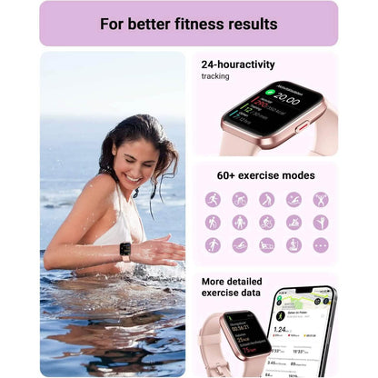 1.8" HD Full Color Touch Screen Bluetooth Call Smart Watch (Refurbished) DailySale