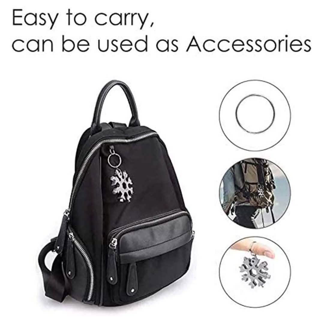 18-in-1 Multi-Tool Stainless Steel Snowflake-Shaped Tool DailySale