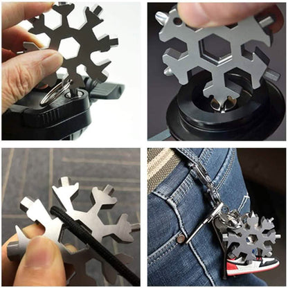 18-in-1 Multi-Tool Stainless Steel Snowflake-Shaped Tool DailySale