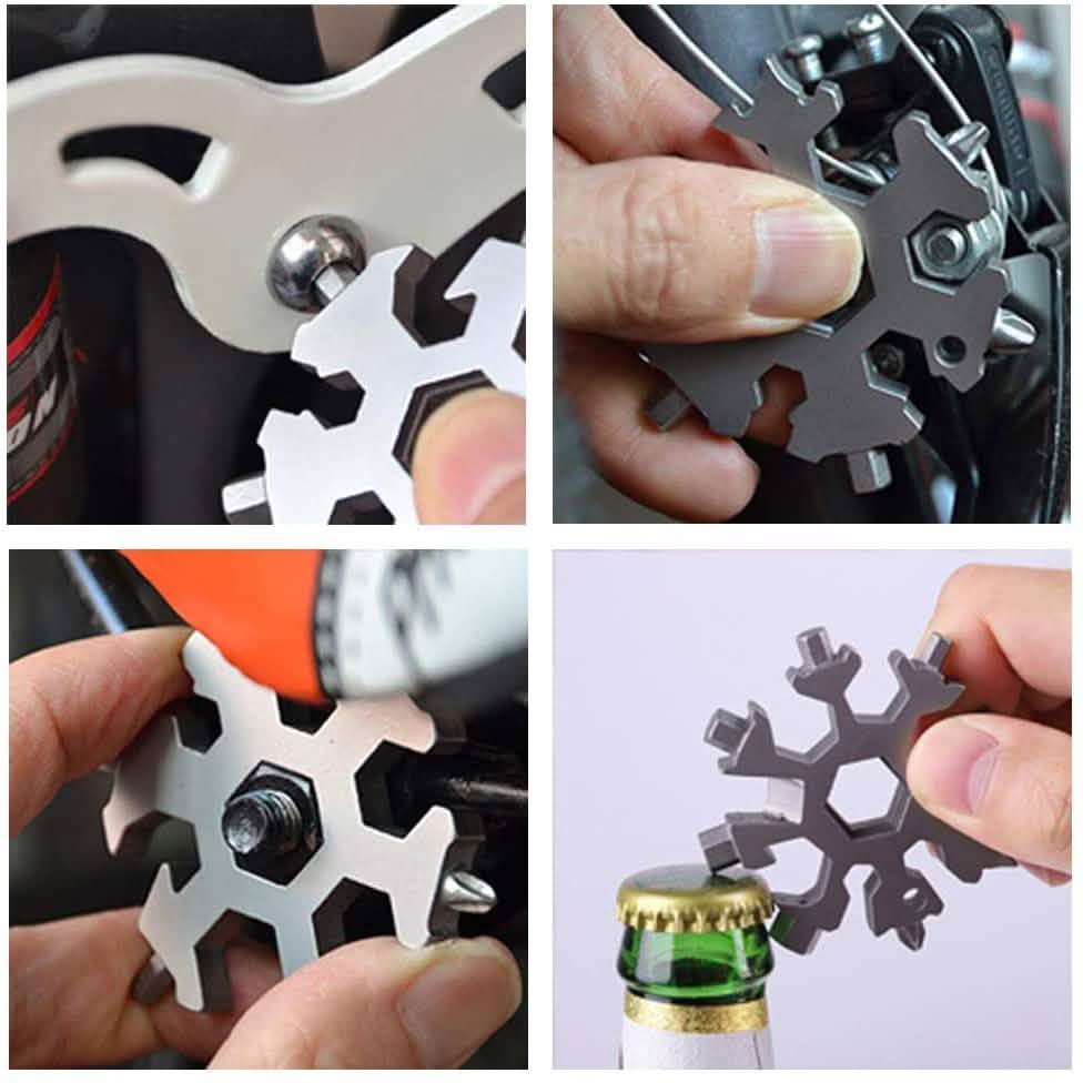 18-in-1 Multi-Tool Stainless Steel Snowflake-Shaped Tool DailySale