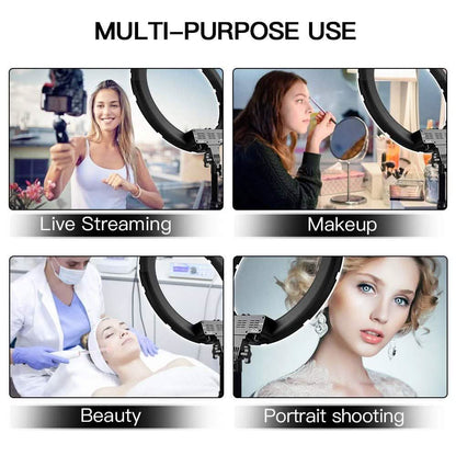 18" LED Ring Light 55W 3200K-5 600K Dimmable Selfie Ring Light DailySale