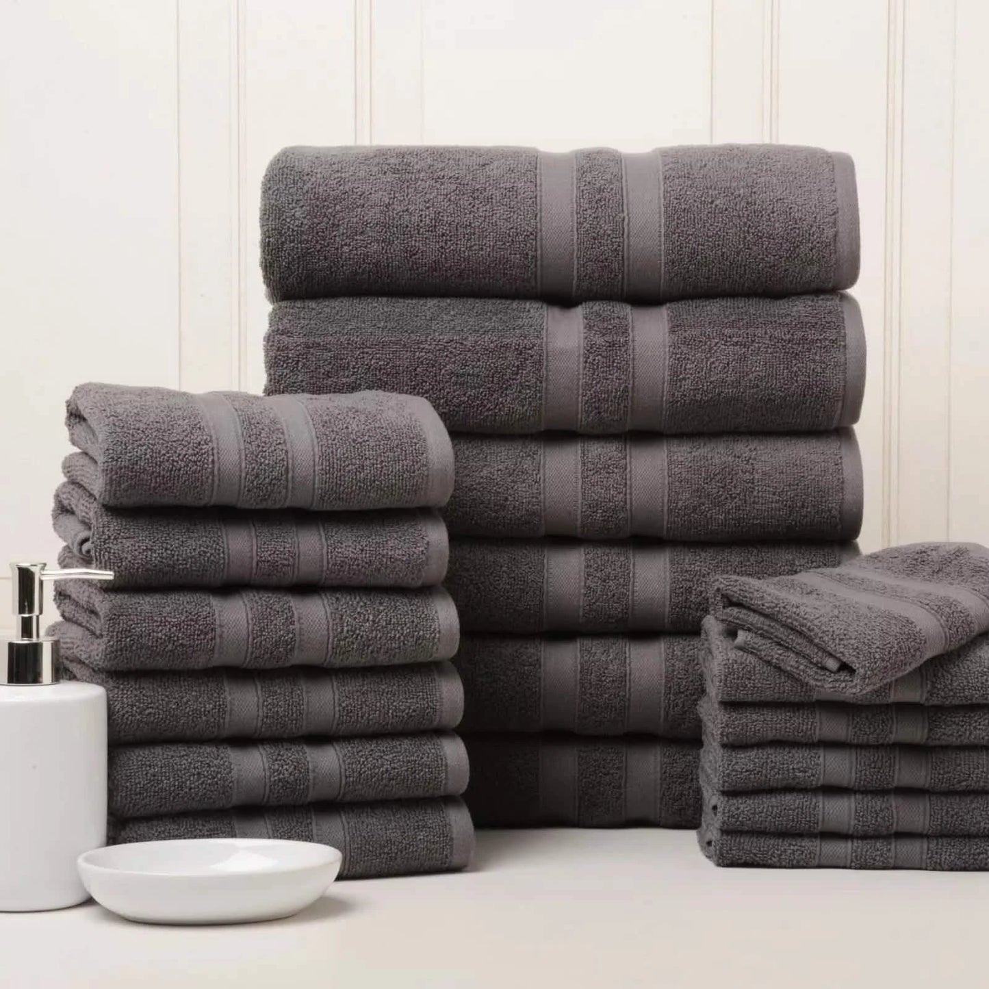 18-Piece Set: Bibb Home `Egyptian Cotton Towel Set DailySale