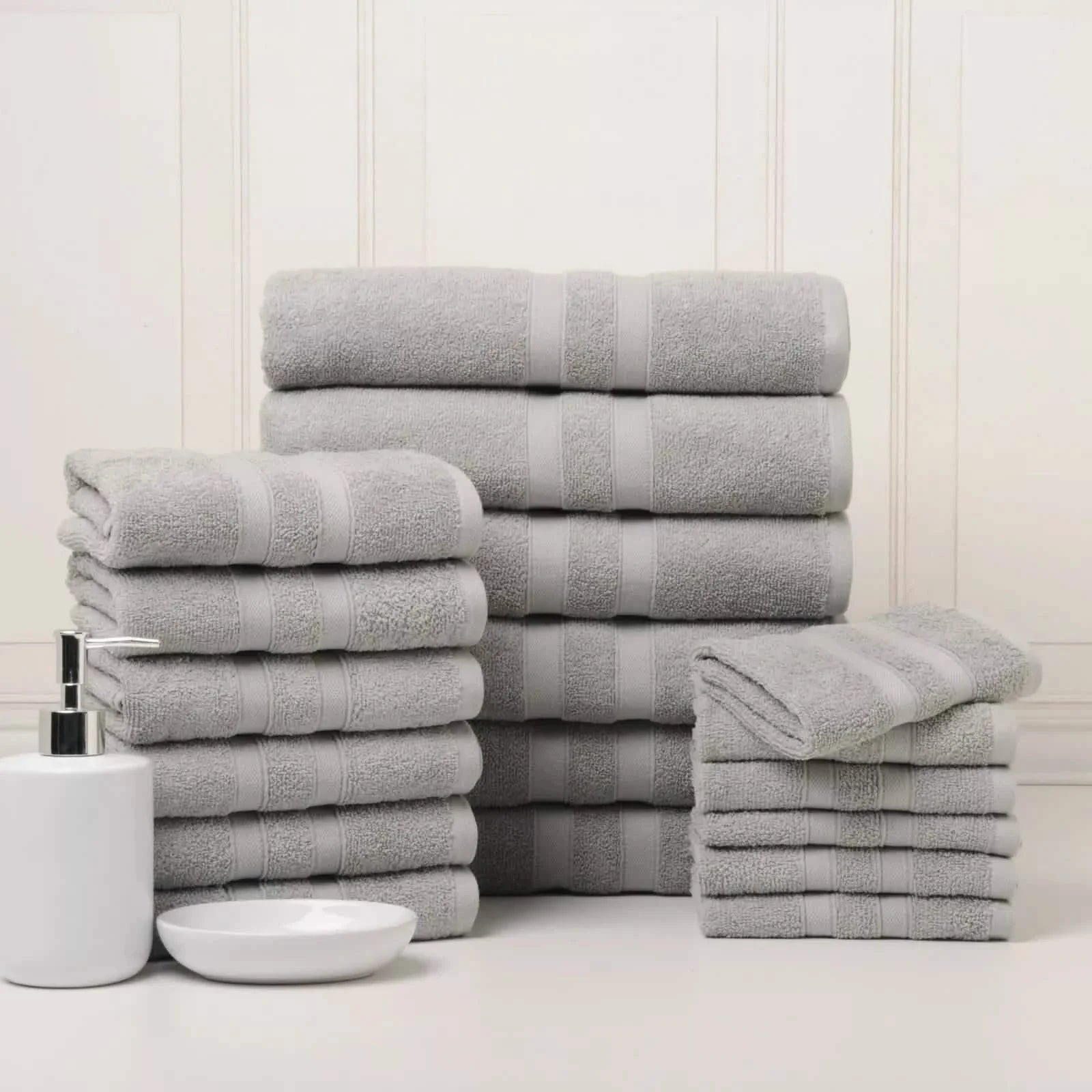 18-Piece Set: Bibb Home `Egyptian Cotton Towel Set DailySale