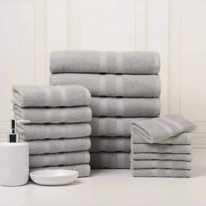 18-Piece Set: Bibb Home `Egyptian Cotton Towel Set DailySale