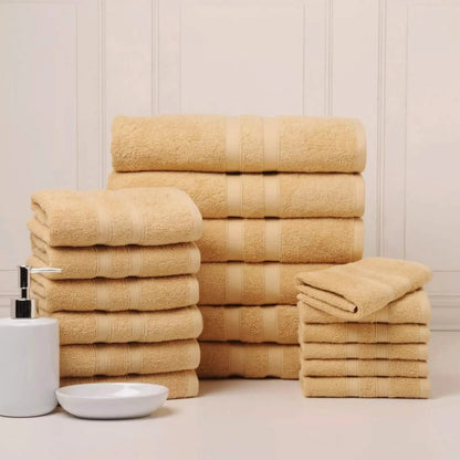 18-Piece Set: Bibb Home `Egyptian Cotton Towel Set DailySale