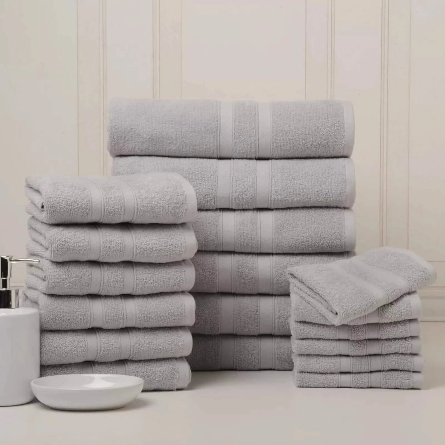 18-Piece Set: Bibb Home `Egyptian Cotton Towel Set DailySale